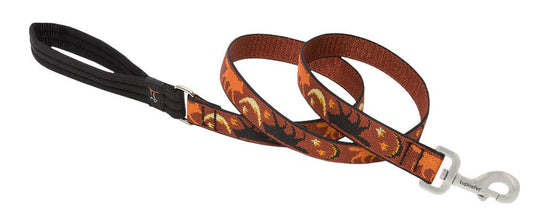 Lupine Pet Originals 1" Wide Shadow Hunter 6-Foot Padded Handle Leash for Medium and Larger Dogs