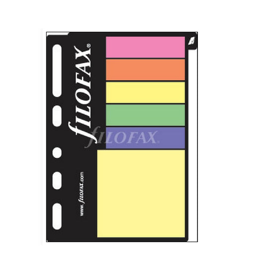 Rediform Filofax Pocket, Sticky Notes Assorted Colors, Color May Vary Multi-Fit (B210136)