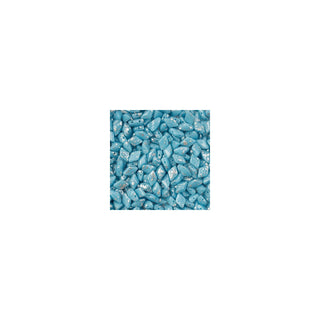 John Bead Craft Bead, Turquoise Blue Silver Splash