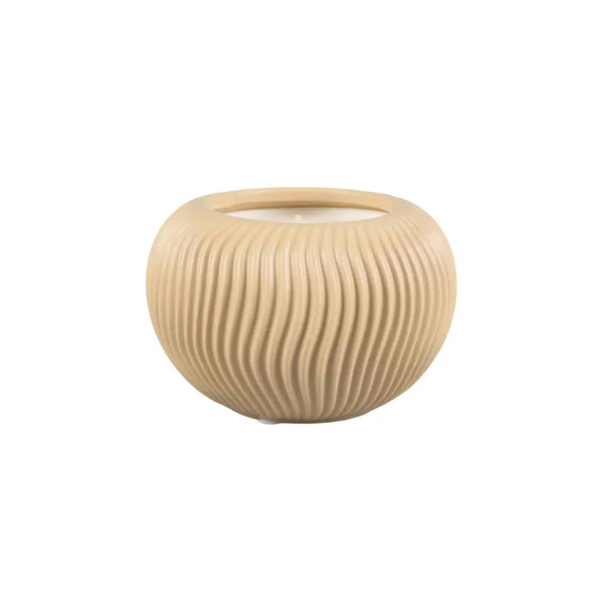 Flora Bunda Candle, 14 oz, Beige