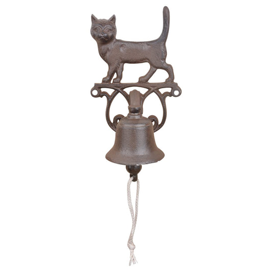 Esschert Design DB82 Rustic Cast Iron Doorbell Cat
