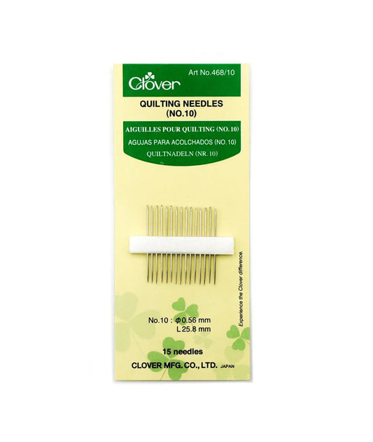 CLOVER 468/12 Quilting Needles, No. 12