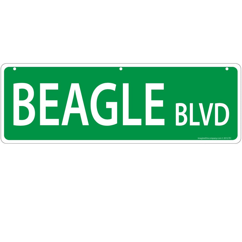 Imagine This Beagle Street Sign