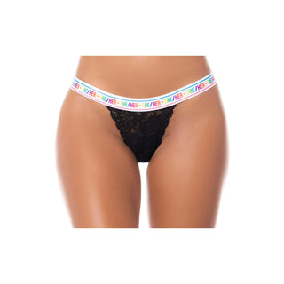 Mapale Underpants, Rainbow, Lace Thong Rainbow She/Her