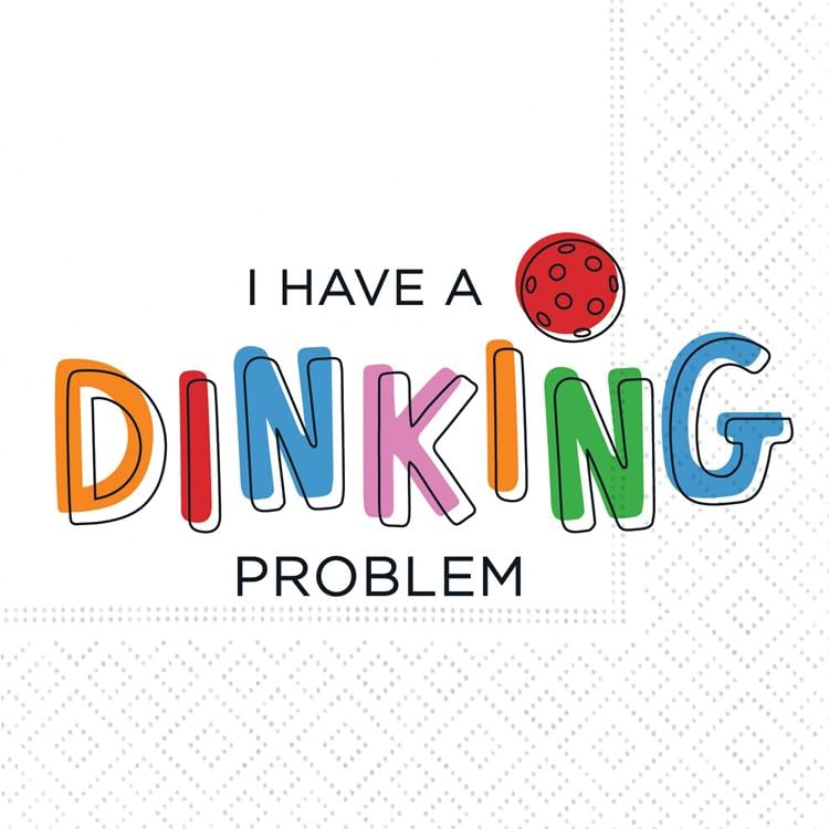 DESIGN DESIGN Dinking Problem Beverage Napkin, Party Supplies