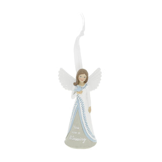 Pavilion Gift Company Hanging Ornament, 4.5", White
