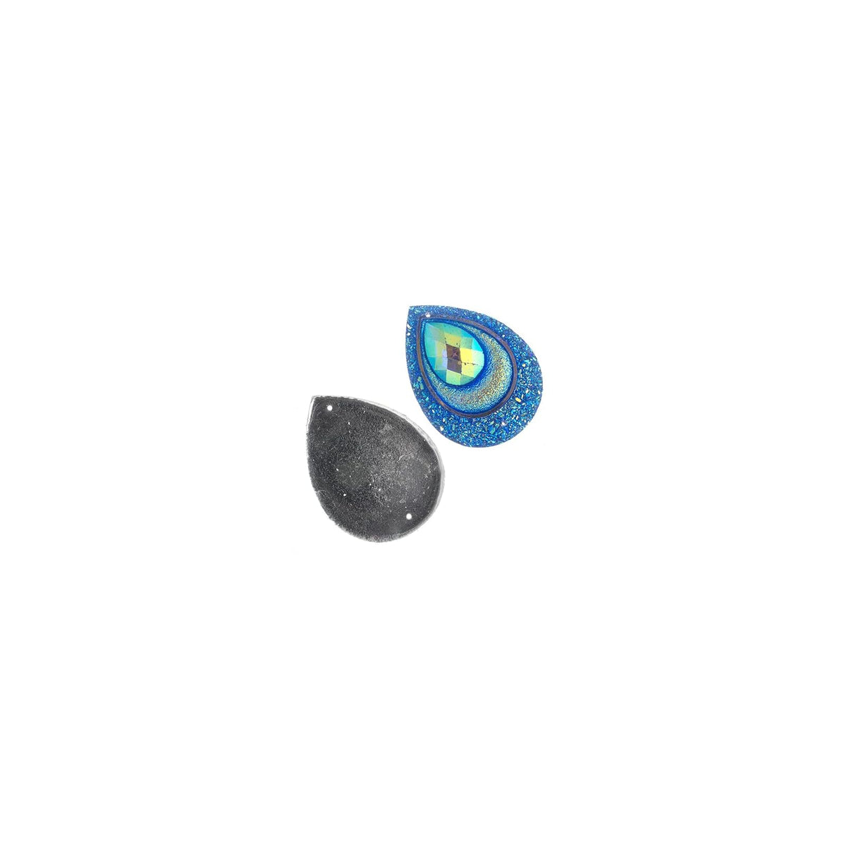 John Bead Craft Bead, 30x40mm, Royal Blue AB