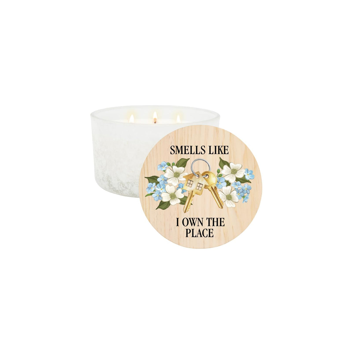 Carson Candle, 3.25" H, 5.13" DIA, White