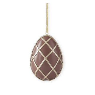 K&K Interiors Hanging Ornament, Chocolate & Gold