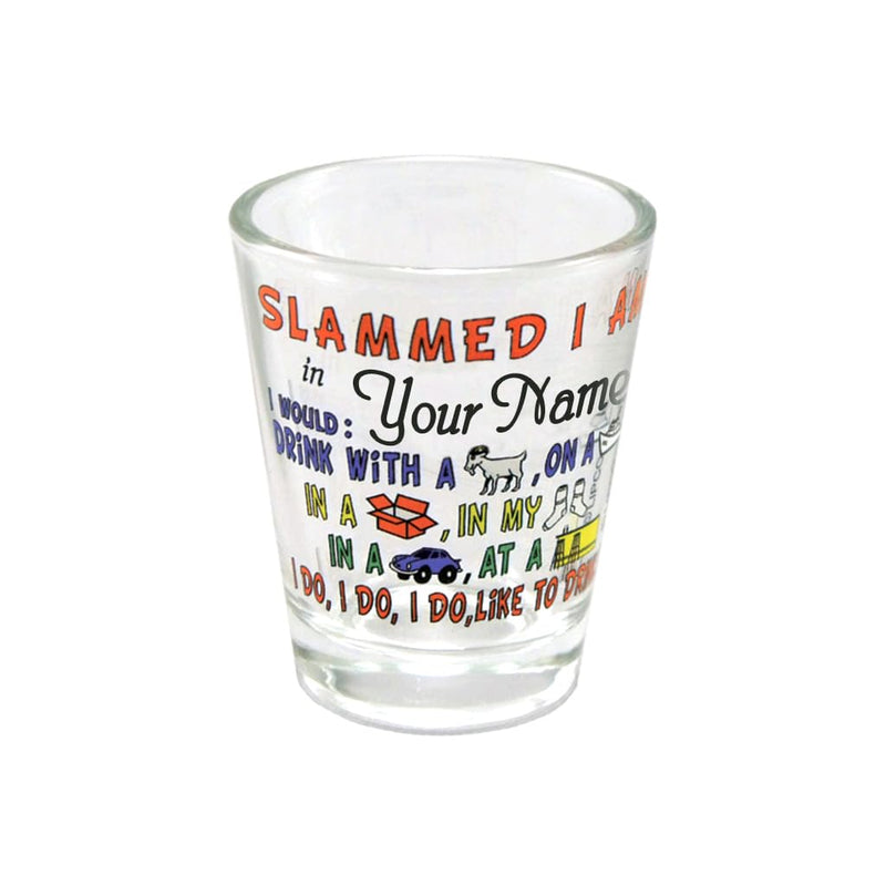 Lipco Slammed I Am Comic Shot Glass, Glass, 1.5 Oz, Glassware and Drinkware