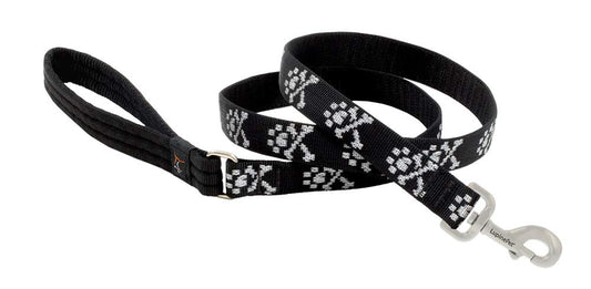 Lupine Pet Originals 1" Bling Bonz 4-Foot Padded Handle Leash for Medium and Larger Dogs