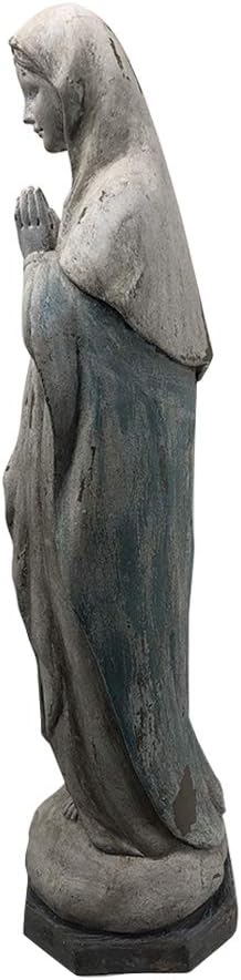 Comfy Hour The Story of Jesus Nativity Scene Collection 14" Resin Religious Praying Virgin Mary Statue, The Blessed Mother of The Immaculate Comception Home Madonna Figurine Gray