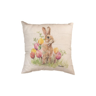 MWW Pillow, 18 x 18 inches, Brown, White, Multi