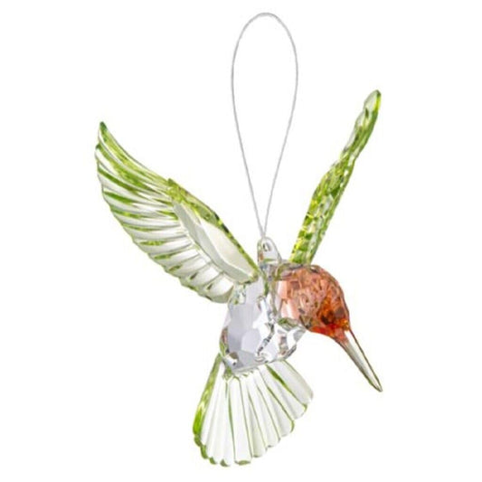 Ganz Hanging Ornament, 4.5 x 4 Inches, Green and Red Clear