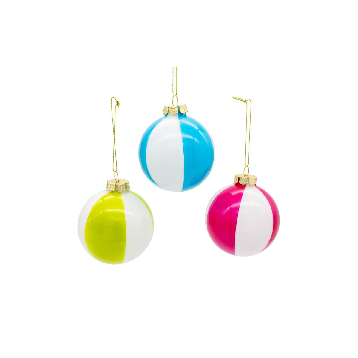 Kurt S. Adler Hanging Ornament, 80MM, Red, Blue, & Green