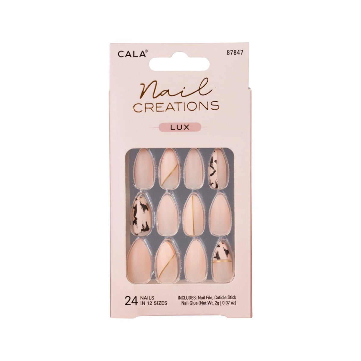 Cala False Nail, Large, Art Deco