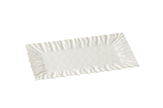 Pampa Bay Mascali Bianca Rectangular Tray, 15" x 7.5" x 1"