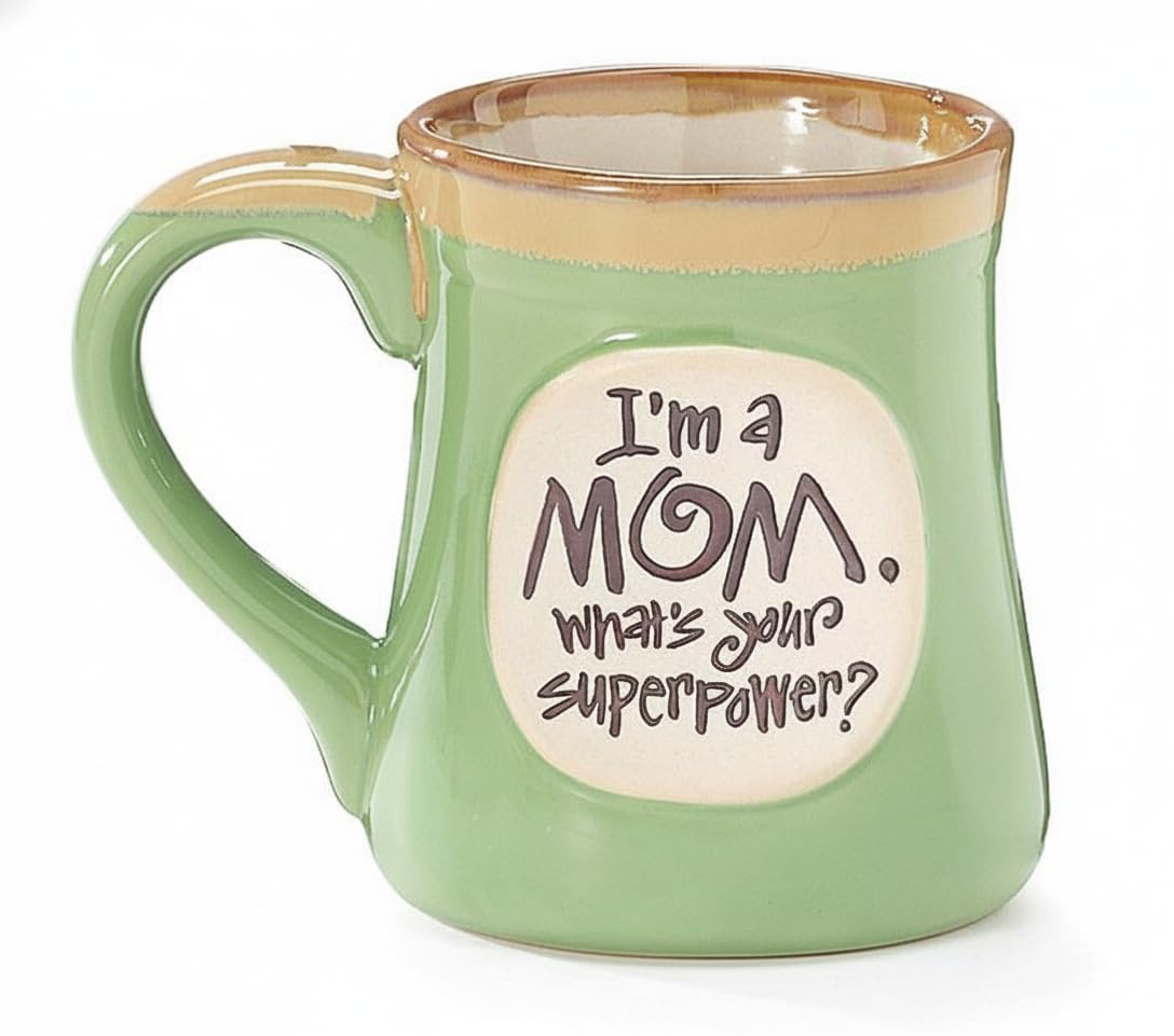 burton + BURTON 1 X I'm a Mom Superpower Lime Green 18 Oz Mug