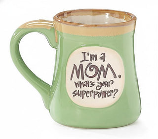 burton + BURTON 1 X I'm a Mom Superpower Lime Green 18 Oz Mug