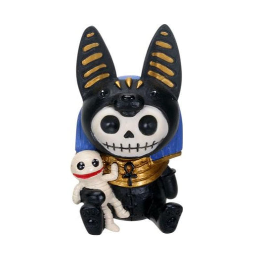 Pacific Trading SUMMIT COLLECTION Furrybones Anubis Signature Skeleton in Egyptian Costume with Mummy Buddy
