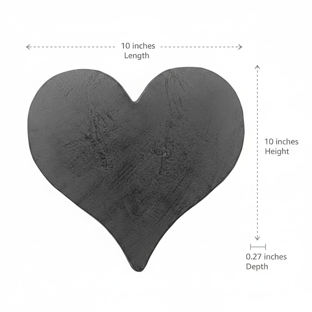 Comfy Hour Cast Iron Garden Stepping Stone - Heart