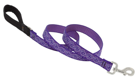 Lupine Pet Originals 1" Jelly Roll 4-Foot Padded Handle Leash for Medium and Larger Dogs