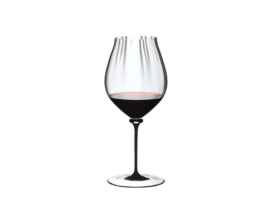 Riedel 4884/67 D Fatto A Mano Performance Pinot Noir Wine Glass, 29 oz, Black Stem