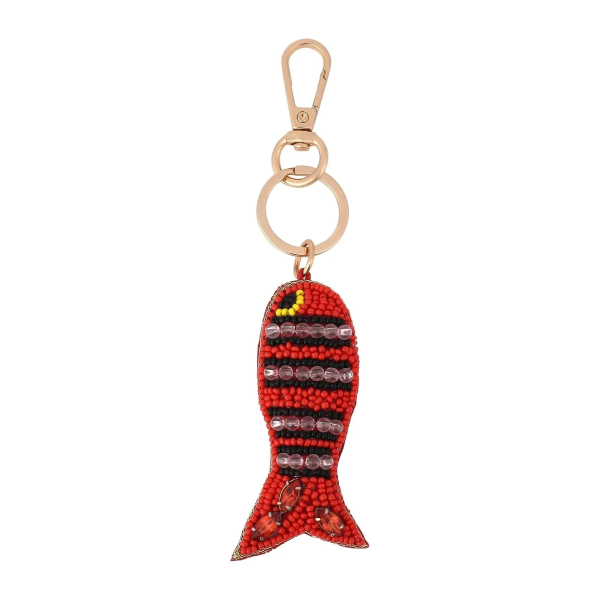 Bamboo Trading Keychain, 4-Inch, Red Fish