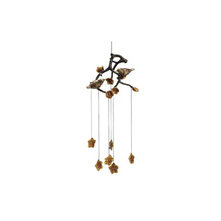 SPI Wind Chime, Black and Gold, Modern