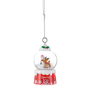 Ganz Snow Globe, 2.5 Inch, Red and White