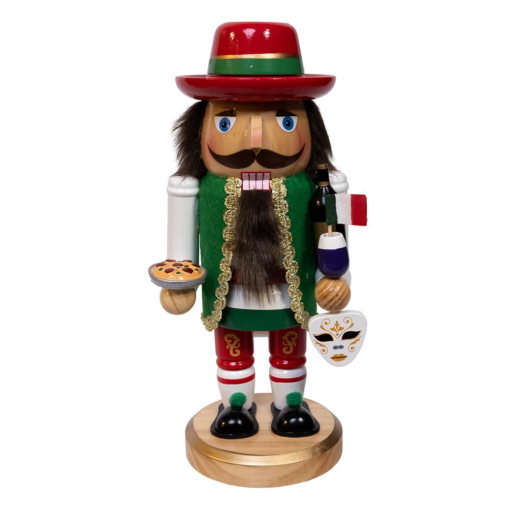 Kurt S. Adler Figurine, 10.25", Green & Red