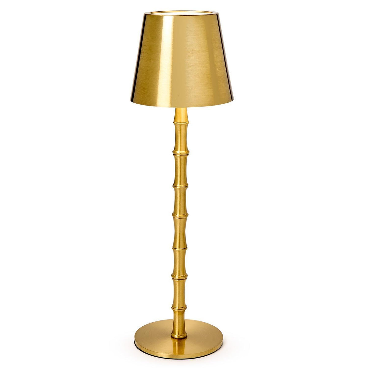 Two's Company Lamp, 14.5 inches tall, 4.5 inches wide, Gold