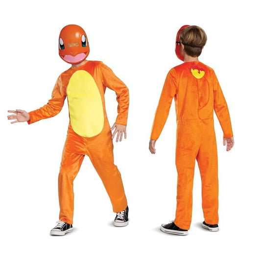 Disguise Pokemon Charmander Classic Boys Costume, Orange, Medium (7-8)