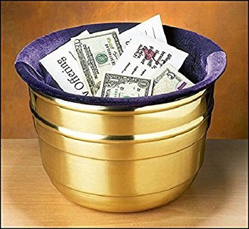Christian Brands Large Offering Pot-Purple Bag