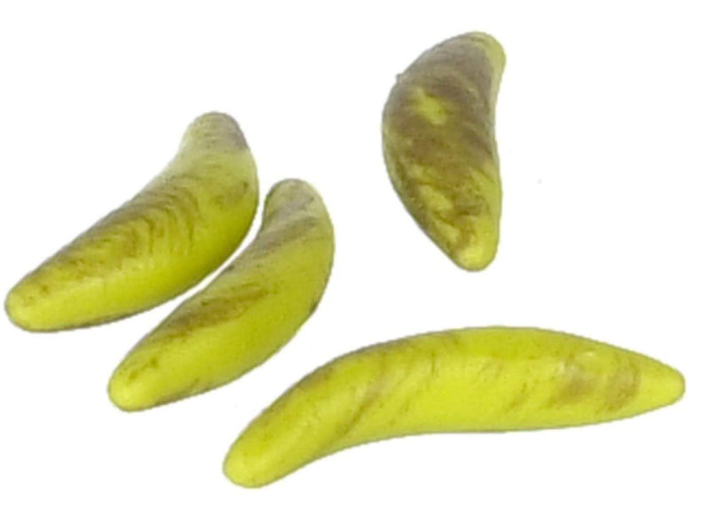 Dollhouse Miniature Set of 4 Whole Bananas