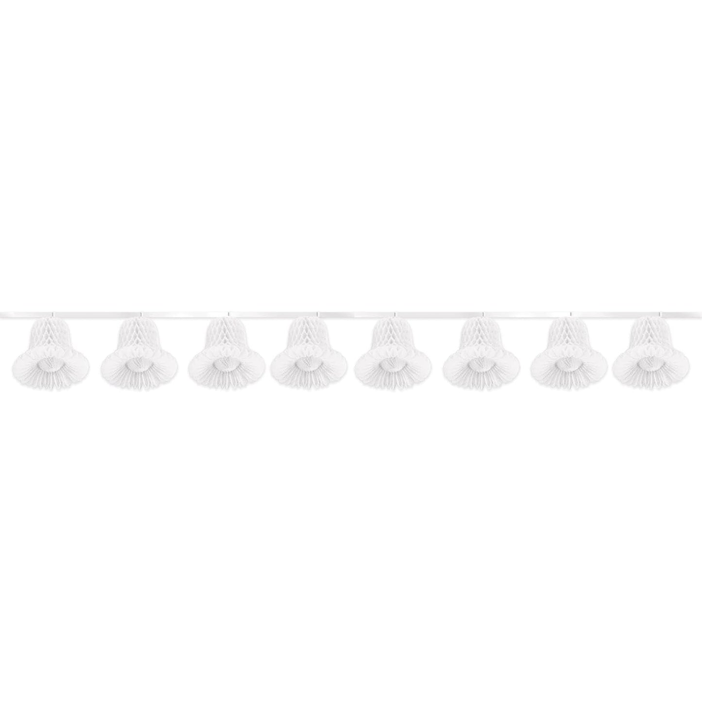 Tissue Bell Streamer (white) Party Accessory  (1 count) (1/Pkg)