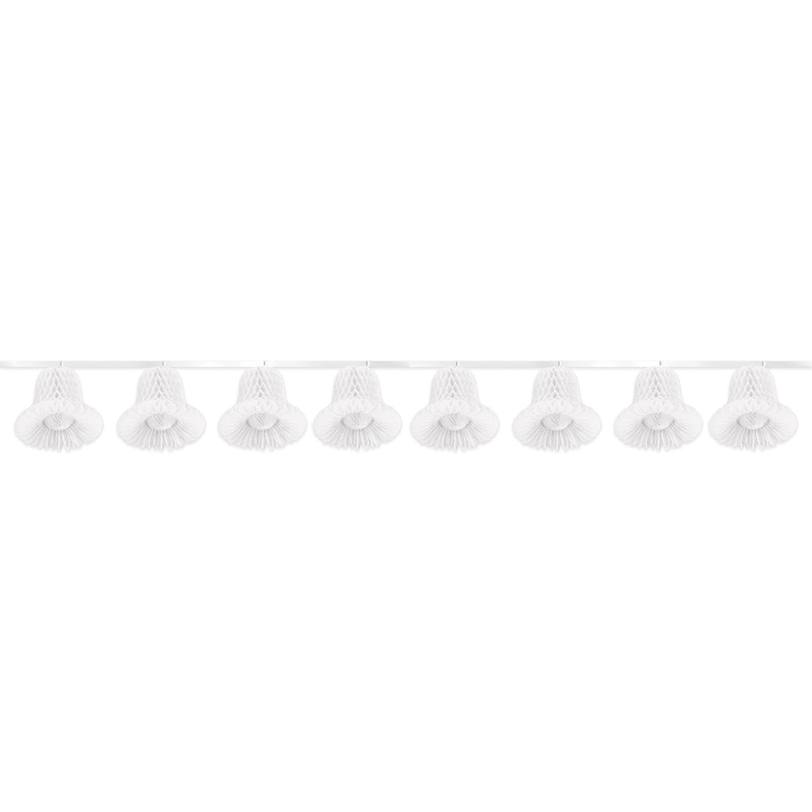 Tissue Bell Streamer (white) Party Accessory  (1 count) (1/Pkg)