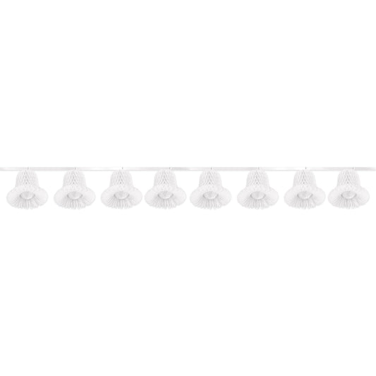 Tissue Bell Streamer (white) Party Accessory  (1 count) (1/Pkg)