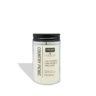 Tuscany Candle Candle, 10 oz, White