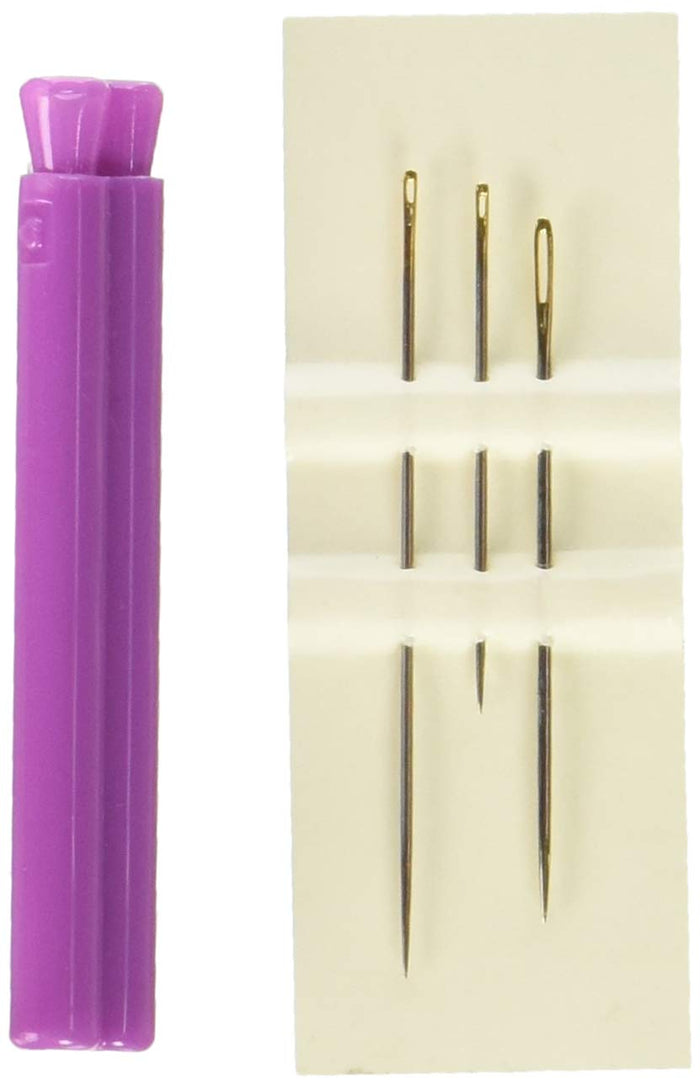 CLOVER W/Heart Shaped Case Fun Sewing Hand Needles