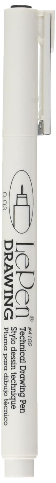 Uchida of America 4100-C-.03 Carded Le Pen Technical Drawing Pen, .03 Point, Black