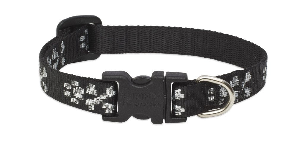 Lupine Pet Originals 1/2" Bling Bonz 8-12" Adjustable Collar for Small Dogs