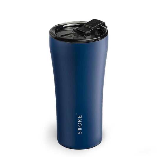 Sttoke Leakproof Ceramic Reusable Coffee Cup 16 oz - Magnetic Blue