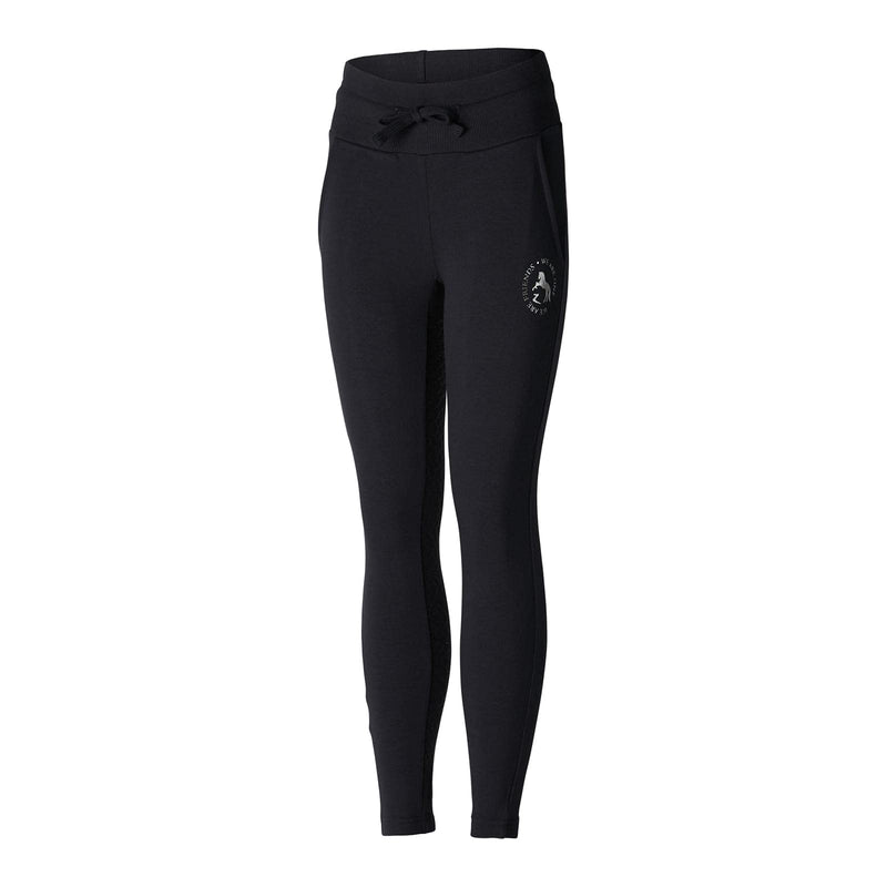 HORZE Elinor Kids Cotton Stretch Riding Tights - Dark Navy - JR XS