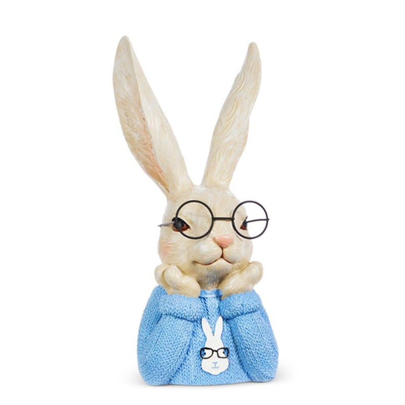 Raz Imports 2024 Easter 10.25" Stanley Bunny in Sweater Bust