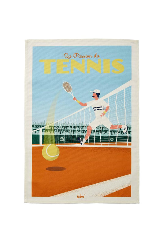 Coucke Printed Cotton Tea Towel, Wim' Set and Match, 50 x 75 cm