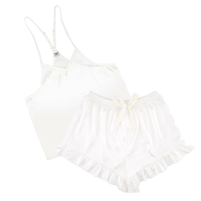 Bella Sleep + Spa Pajamas, Medium, White