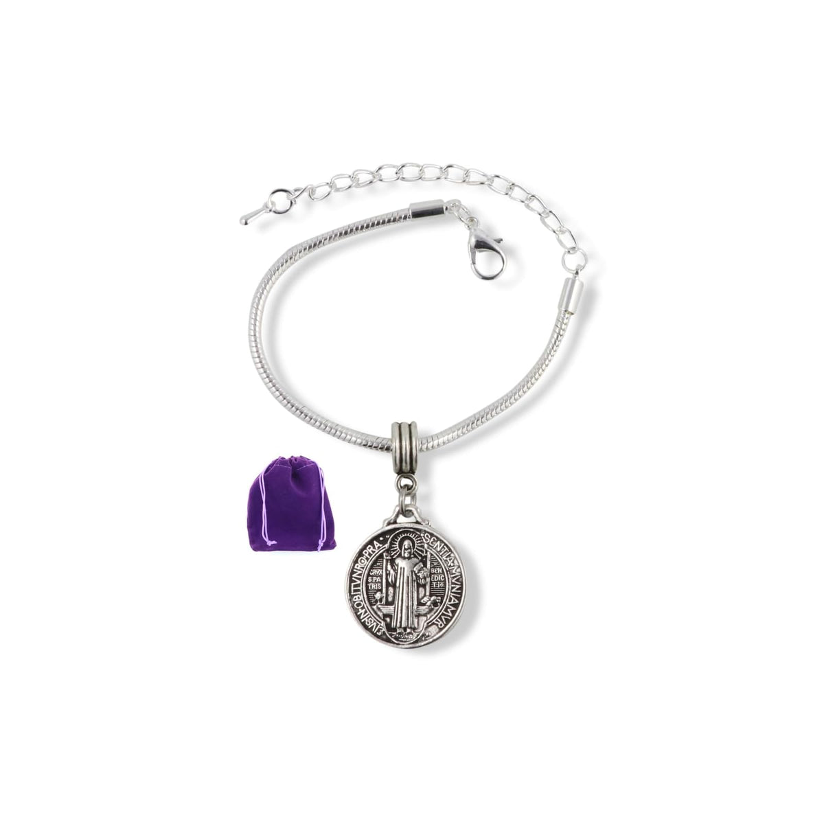 Dave The Bunny Bracelet, 10 inch, Silver