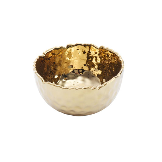 Pampa Bay Dishware Bowl, 4 inches, Gold/Golden