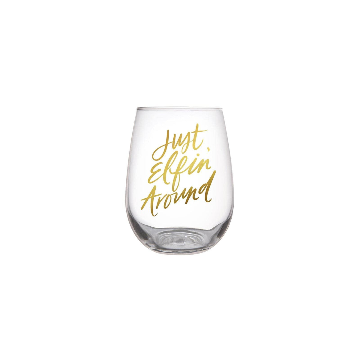 Slant Collections Drinking Cup, 20 Ounces, Just Elfin' Around